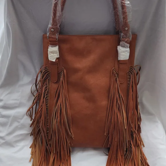 Urban Originals Tan Fringe Shoulder Bag - Picture 7 of 7